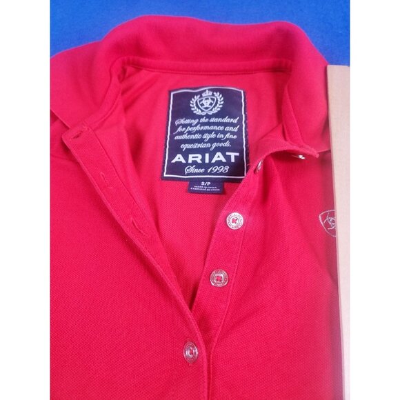 ARIAT Horse Riding Red Sleeveless Shirt Women's Size S/P - Picture 10 of 14